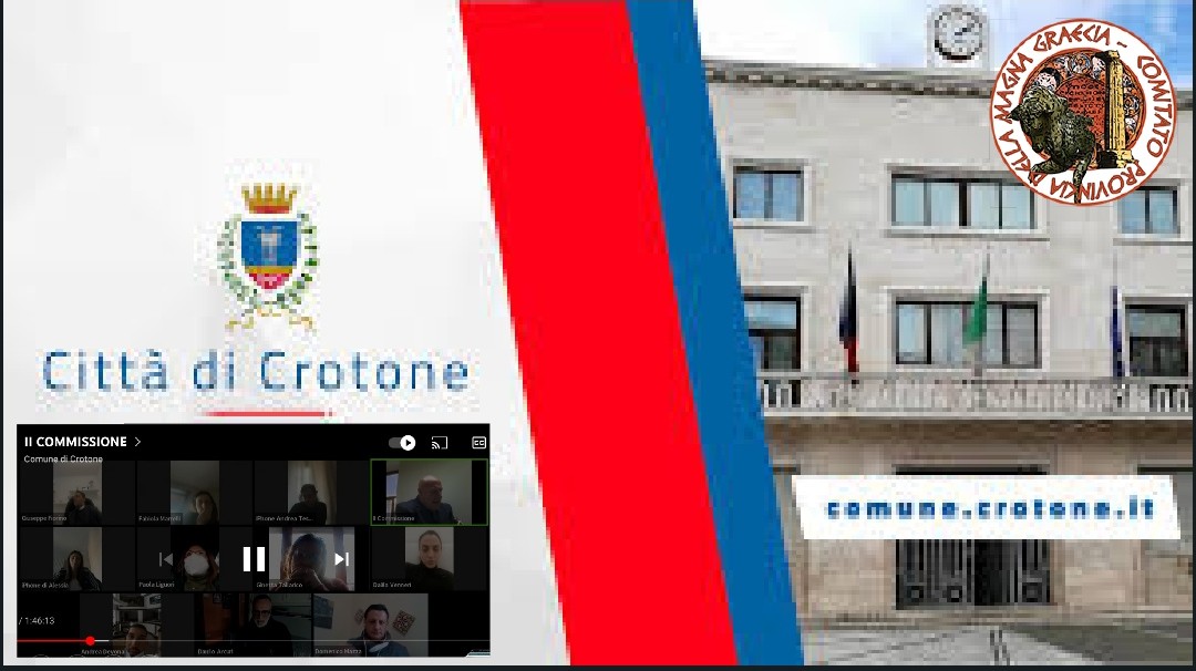 IL COMUNE DI CROTONE SUFFRAGA LE TESI ESPRESSE DAL COMITATO MAGNA GRAECIA NELLA LETTERA AL CAPO DELLO STATO