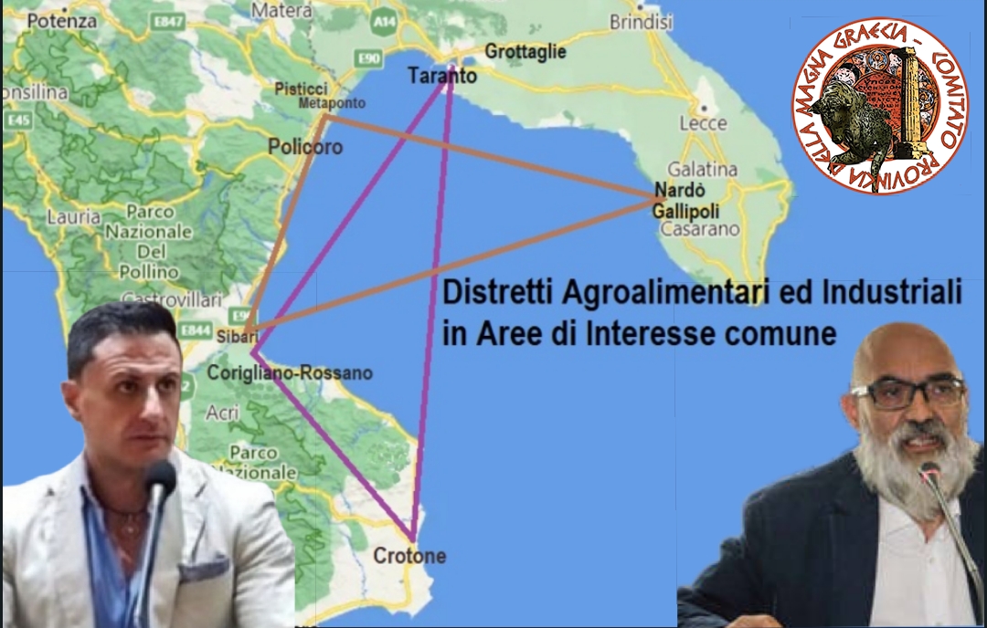 Decarbonizzazione, produzione di idrogeno verde e decollo dei distretti agroalimentari lungo la baia jonica.
